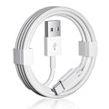10ft Data Cord USB A to USB C Cable for iPhone 16e 16 17 Air 15/16 15 Pro Max，16 15 Plus, iPad 10th Gen iPad Pro 12.9/11 iPad Air 5th/4th Mini 6th Gen Charger Cord Car play Charging Cable White