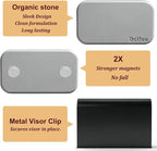 Stone Air Freshener - Car Odor Eliminator - Long Lasting Scent - Car Scent - VISOR CLIP INCLUDED (Honey Peach)