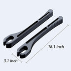 2 Pcs Car Seat Gap Filler，PU Leather Fill The Gap Between Seat and Center Console，Universal Fit Organizer for Car SUV Truck