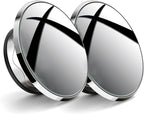 Blind Spot Mirror,2" Round Car Side Mirror Blindspot,Vacuum Suction Cup Blindspot Mirror for Car SUV and Trucks (Silver)