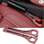 2PCS Car Seat Gap Filler Organizer with Phone Holder,[Upgrade Version] Car Seat Gap Organizer for Prevent Falling,Essential Car Accessories Car Side Seat Gap Filler (Claret)
