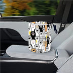 Portable Reusable Waterproof Car Trash Bin, Multipurpose Vehicle Organizer, Road Trip Essentials (Dog paw)