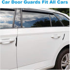 Black Car Door Edge Guard Trim Molding Crash Scratch Protector 2Pcs