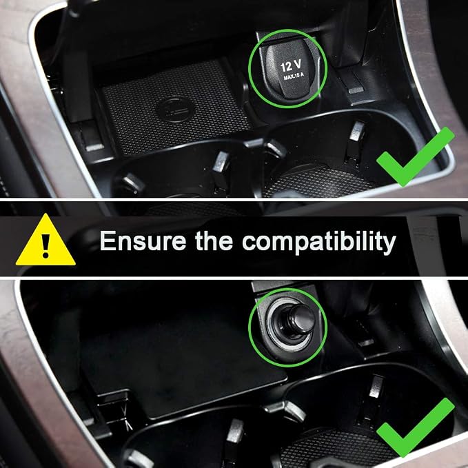 Wireless Car Charger Compatible with Mercedes Benz Accessories for (2015-2022) C-Class/C-classAMG GLC/GLC AMG Qi 15W MAX, 2-Port Type（Dock C63）