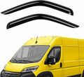 Extra Durable Window Deflectors Tape-On Window Visors Rain Guards Fit for Ram ProMaster 2014-2026, Sun Visors, Wind Vent for Shades, Exterior Car Accessories - 2 pcs. AG0907