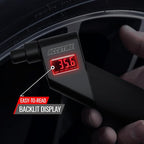 MS-4021B Digital Tire Pressure Gauge with 4 Valve Caps, 5-150psi (psi, bar, kPa, kg/cm2)
