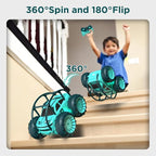 Amphibious Remote Control Car,Rechargeable RC Cars Toy 360° Flips Rotation Stunt Crawler 15KM/H 4WD All Terrain Outdoor Indoor Toy for Kids Boys Girls 3-12