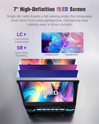 【 】 Single Din Touchscreen Radio with Wireless CarPlay, 7 inch QLED Android Auto Screen for car,Motorized Flip Out Car Stereo Upgrade Fast Charging(QC/PD 3.0)/AM/FM/DSP/AHD (S7012)