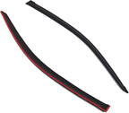 Outside Mount Window Vent Visors Rain Guards Compatible with Honda CR-Z 2010-2016 | Side Window Wind Deflectors Rain Shields | Smoke Tinted, 2 Pcs Set, DGWV-800
