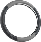 Car Steering Wheel Cover for Toyota RAV4,Camry,Highlander,Corolla,Prius,Tacoma, Standard Size - Black+Gray
