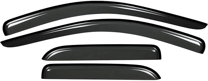 Tape On Window Visors Rain Guards Deflectors for 2009-2018 Ram 1500 Crew/Mega Cab/Full-Size Cab, Side Vent Visors Shades for 2010-2025 Ram 2500 & 3500, 2019-2025 Ram 1500 Classic Body Models Only