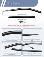 6-pcs Window Rain Guard for Toyota RAV4 2019-2025 RAV 4 Low-Profile Rain Guards Side Window Visors Low Profile Vent Visor Window Deflectors Tape-On Vent Shades Car Accessories