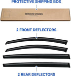 Window Visors Rain Guards for 2011-2016 Kia Sportage, Out-Channel Window Vent Wind Deflectors Visors Shades for 11-16 Sportage