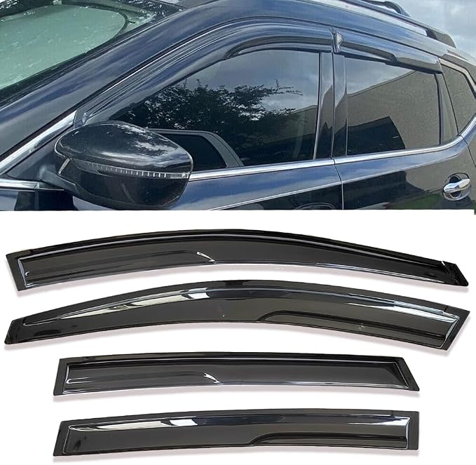 Side Window Visors rain Guards Vent Deflectors Compatible with Toyota RAV4 2013-2018, Vent Deflector Window Rain Guard Sun Shade Visors, Car Accessories 4PCS 94992