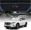 for Mazda CX9 Sun Shade Windshield Cover - Custom Fit CX-9 Accessories 2016-2023 2024 2025 2026 Sunshade Foldable UV Protection & Heat Shield Sun Visor Accessories