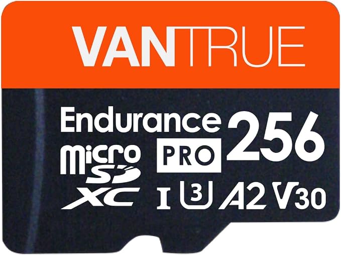 256GB microSDXC UHS-I U3 4K UHD Video High Speed Transfer Monitoring SD Card with Adapter for Dash Cams, Body Cams, Action Camera, Surveillance & Security Cams