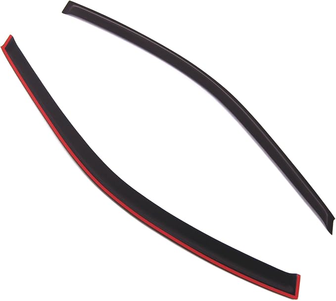 Outside Mount Window Vent Visors Rain Guards Compatible with Acura Integra 1994-2001 | Side Window Wind Deflectors Rain Shields | Smoke Tinted, 2 Pcs Set, DGWV-554