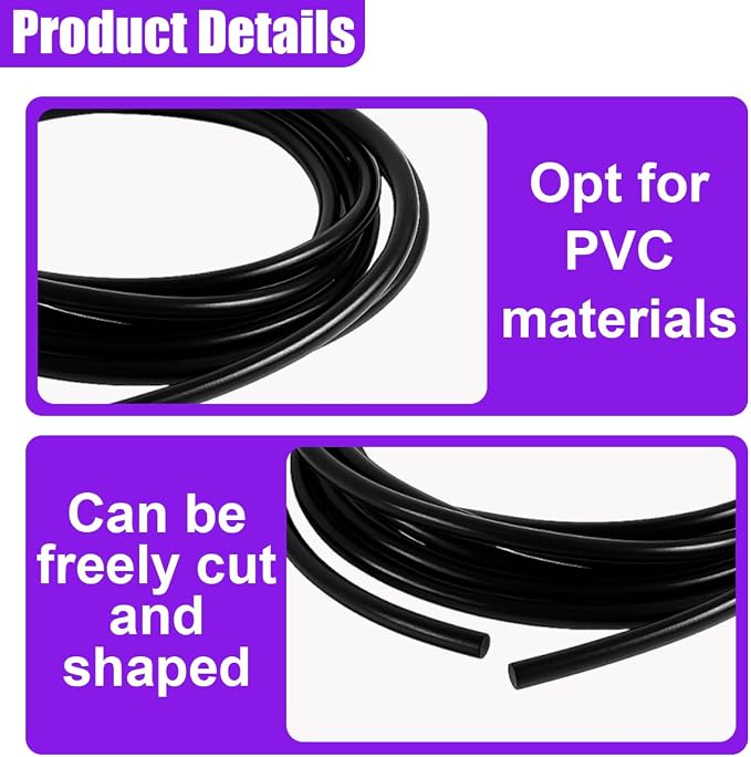 16Ft (5M) Car Door Edge Protector, Self-Adhesive Scratch Resistant U Shape Auto Door Edge Guard Decoration, Anti-Collision Car Doors Trim Strip Protector for Truck, SUV, Sedan (Black-5M)
