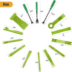 330Pcs Trim Removal Tool, Auto Push Pin Bumper Retainer Clip Set Fastener Terminal Remover Tool Adhesive Cable Clips Kit Car Panel Radio Removal Auto Clip Pliers, Green