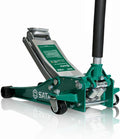 SATA 3-Ton (6,600 lb) Heavy-Duty Steel Floor Jack Ultra-Low Profile Design (2-11/16” Height) with Dual-Piston Quick Lift Pump, Tested for 1.5X Overload for Ultimate Safety