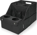 Car Trunk Organizer for SUV with Cup Holder – Foldable Trunk Organizer for Car, Car Organizer for Storage, Durable Car Organizers and Storage, Car Essentials for Easy Car Organization