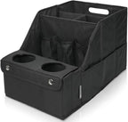 Car Trunk Organizer for SUV with Cup Holder – Foldable Trunk Organizer for Car, Car Organizer for Storage, Durable Car Organizers and Storage, Car Essentials for Easy Car Organization