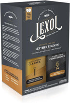 Leather Cleaner & Conditioner Kit by for Furniture, Car Interior, Shoes, Handbags, Includes 2 Application Sponges, Two-Step System, 16 Oz Each