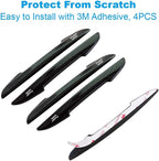 Black Car Door Edge Guard Trim Molding Crash Scratch Protector 2Pcs