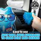 Sticky Icky Car Cleaning Gel, Green Apple & Sweet Strawberry Scent - Detailing Kit, Car Dust Crevice Cleaner, Slime Auto Air Vent, Cleaning Putty for Keyboard Cleaner (4 Pack) - CJK1004