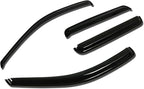 4Pcs Tape-On Window Visor Rain Guard Compatible with 1999-2004 Jeep Grand Cherokee, Rain Shields Vent Shade Wind Deflector, Acrylic
