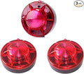 3 Pack LED Road Flares Roadside Flashing Emergency Lights Beacon luminous with Magnetic Base for Vehicle and Outdoor Sports.(Red)