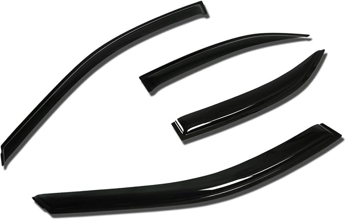 Rain Guards Tape-On Compatible with Toyota Camry 2002-2006, Acrylic 4Pcs Window Vent Visor Deflector