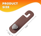 2PCS Car Seat Headrest Hook, Cute Heart Vehicle Backseat Purse Bag Hanger Organizer, Auto Seat Back Storage Holder for Groceries Coats Umbrellas, Universal for Vehicles (Brown)