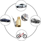 Tire Air Chuck with Clip Adapter, Brass Locking Tire Inflator Nozzle Adapter Connect, No Leakage Tire Chucks for Vehicle Inflator Compressor Pump Connect Accessories Tool 8mm 1Pack