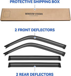 Window Visors Rain Guards for 1996 1997 1998 1999 2000 Toyota RAV4, Out-Channel Window Vent Wind Deflectors Visors Shades for 96 97 98 99 00 Toyota Rav4