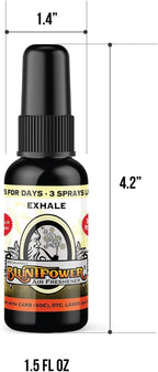 (Exhale, 1 Pack) Concentrated Air Freshener for Room and Car Spray - Oil-Based Diffuser Spray Bottle - Long-Lasting Bathroom Spray, Car Freshener, & Odor Eliminator Spray