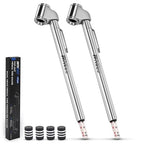 Pencil Tire Pressure Gauge 2 Pack, 10-120PSI Dual Head Air Gauge Tire Pressure Heavy Duty Tire Valve Gauge for Truck Car RV ATV Motorcycle