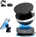 Magnetic Phone Holder for Car with 360° Adjustable Vacuum Spherical Design Phone Mount for Car Home Gym Office Compatible for iPhone 17 Pro Max 16 15 14 13 12 Air Plus and Android