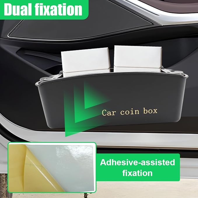 Car Door Organizer, Multifunctional Large Capacity Hanging Car Coin Holder, Universal Mini Auto Interior Storage Box Accessories for Keys, Phones, Sunglasses, Cards (1PC)