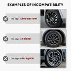 Automotive Alloy Wheel Rim Protector - Covering The Entire Rim of The Wheel hub - Strips for Curb Rash Prevention - Set of 4 Rim Protector Easy to Install(19'',Silver)