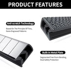 Car Door Edge Guards, 16Ft Rubber Seal Car Door Edge Trim, U Shape Door Edge Protector Guard, Aluminum Weather Proofing Automotive Door Edge Molding Protection for Most Car (Black, 16Ft)
