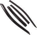 WD2-095 Dark Smoke 4 Pcs Set Window Visor (Outside Mount) Deflector Rain Guard Compatible with 2007-2010 Chrysler Sebring