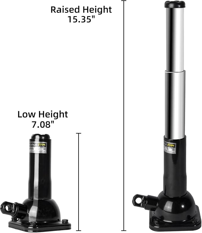 Car Jack 2 Ton Screw Jack and Jack Stand in One, 4000 lb Capacity, Off-Road/Overlanding Use (7.08" - 15.35") tire Jack fit Ford F150 Chevy Silverado Doge Ram Toyota Land Cruiser Prado (107B)