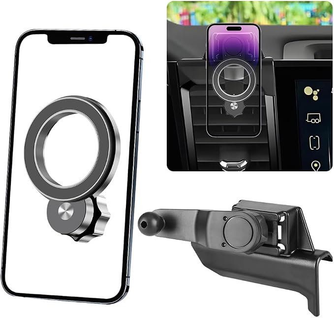 Car Magnetic Phone Mount for Chevrolet Chevy Silverado 1500 2022 2023 2024 2025 2026 and 2500HD 3500HD 2024-2026 [NOT Fit Work Truck.Custom] Auto Accessories Best Cellphone Holder Screen Stand