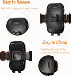 Cup Holder Expander with Phone Mount for Car, 2-in-1 Adjustable Cup Holder Fits Large Bottles, Tumblers & Fast Food Drinks, Universal Phone Mount 360° Rotating Arm for 4.7–7" Phones