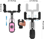 Phone Mount for Car, Rear View Mirror Phone Holder, Rotatable and Retractable Car Phone Holder Mount Rearview Mirror Phone Holder for Car Compatible with iPhone Samsung Cell Phones (Pink)