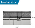 Mandark Car Trunk Organizer, Large Capacity Vehicle Backseat Hanging Storage Bag with 9 Pocekt, Space Saving Auto Seat Back Cargo Organizing Accessories, Universal for SUV, Truck, Van (Gray)