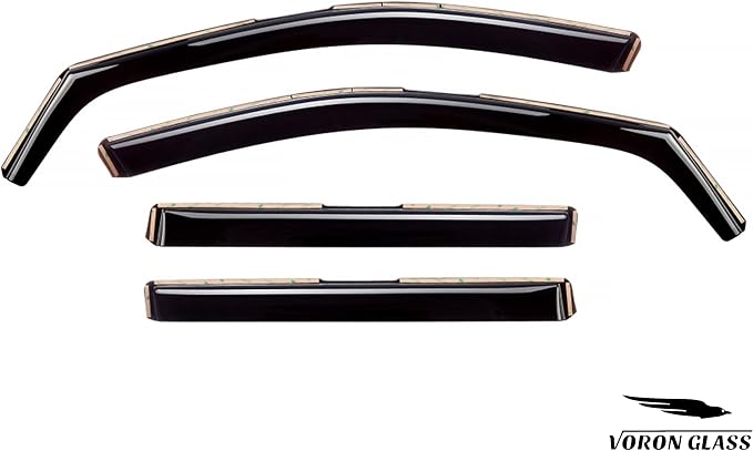Voron Glass in-Channel Extra Durable Rain Guards for Toyota RAV4 2019-2025, Window Deflectors, Vent Window Visors, 4 Pieces - 201240
