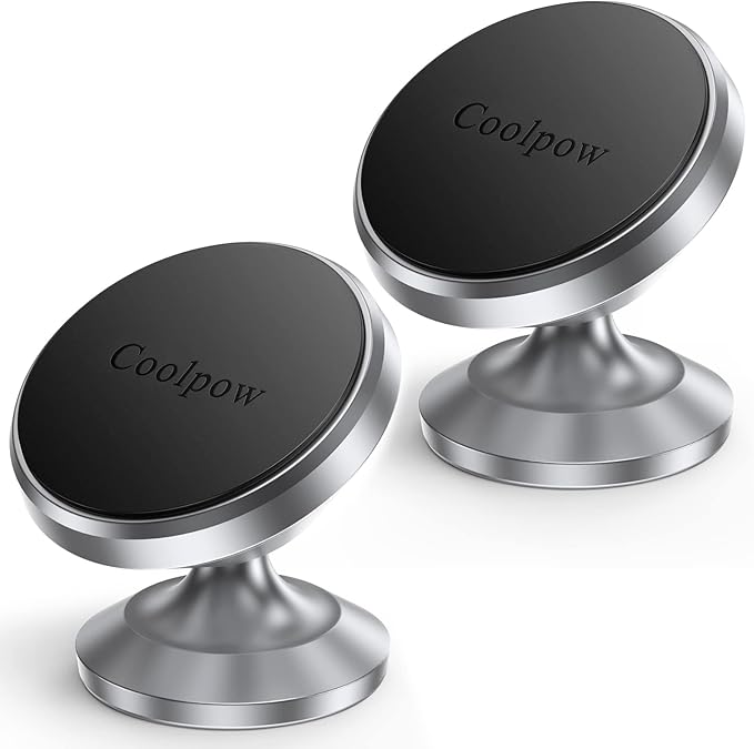 【2 Packs Magnetic Phone Holder for Car【Strong Magnet】 Phone Holders for Your Car Phone Holder Mount【4 Metal Plate】 Universal Car Accessories for Women Men for iPhone Samsung Speakerphones
