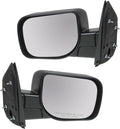 2 Piece Driver and Passenger Side Mirror Assembly Set Manual Adjustment Non-Heated No Memory Textured Compatible with 2004-2010 Nissan Titan XE 2011-2015 Titan S NI1320171 NI1321171